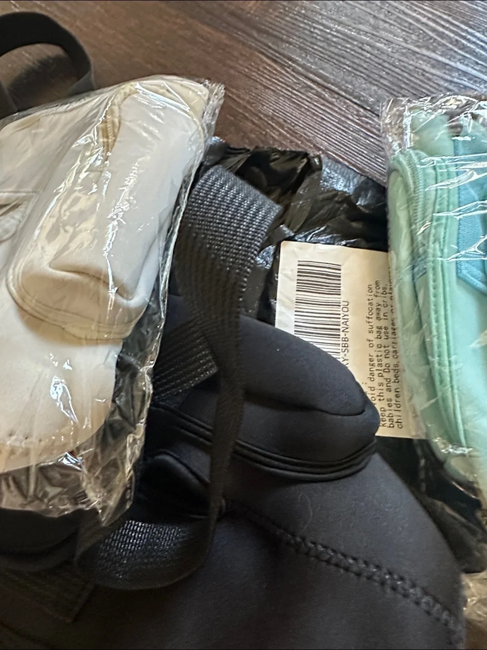 Water Bottle Carrier with Crossbody Strap and Zippered Pockets - Picture 10 of 10